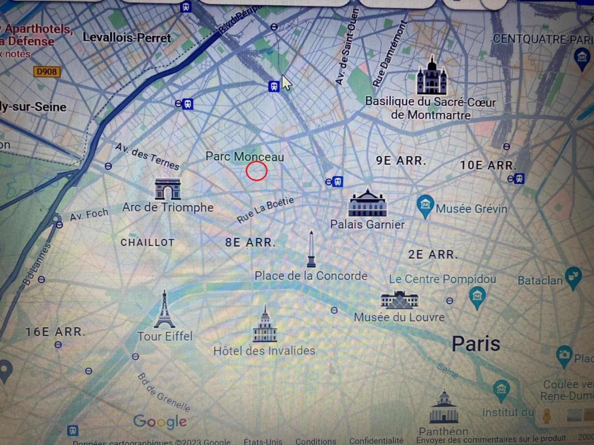 לינה וארוחת בוקר פריז Parc Monceau מראה חיצוני תמונה